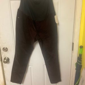Isabel Maternity Burgundy Wine Pants